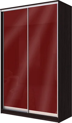 картинка Шкаф-купе 2-х дверный с цветным стеклом Бургунд 312 2300 1682 420 от магазина КУПИ КУПЕ